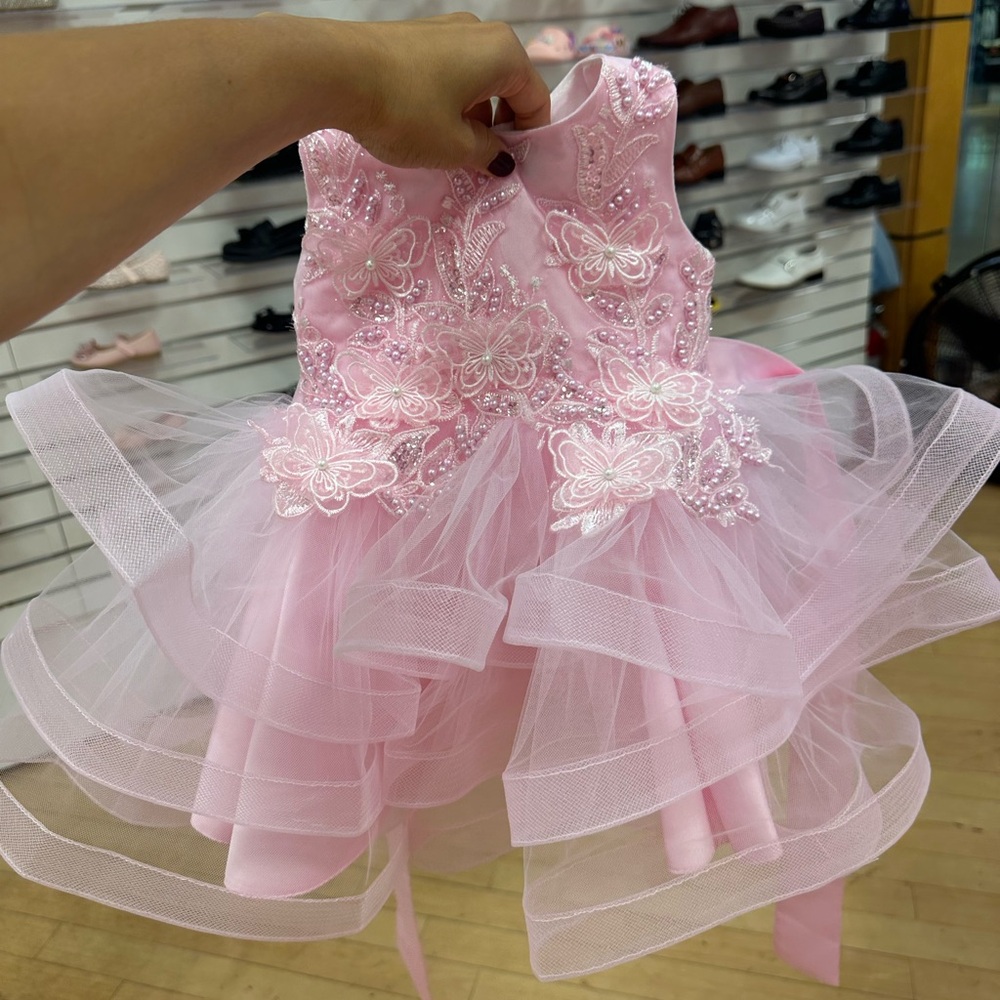 Pink butterfly Toddler Party Dress